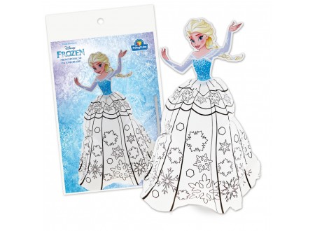 PRINCIPESSA ELSA 3D DA COLORARE