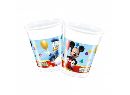 BICCHIERE MICKEY MOUSE PLASTICA - 200 ML - 8 PZ