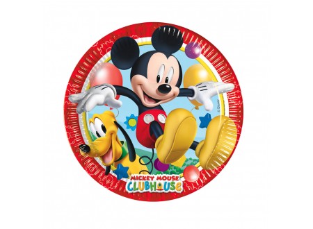 PIATTO MICKEY MOUSE 20 CM - 8 PZ