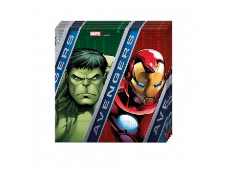 TOVAGLIOLI AVENGERS 33x33 CM - 20 PZ