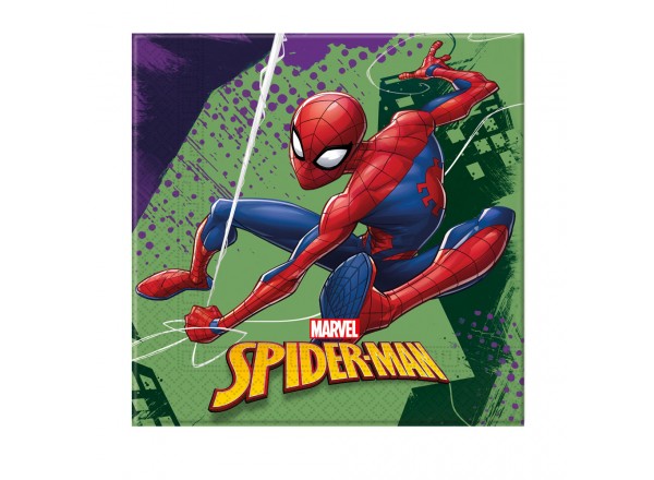 TOVAGLIOLI SPIDERMAN 33x33 CM - 20 PZ