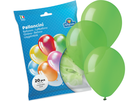 PALLONCINI STANDARD COLORE VERDE - 20 PZ