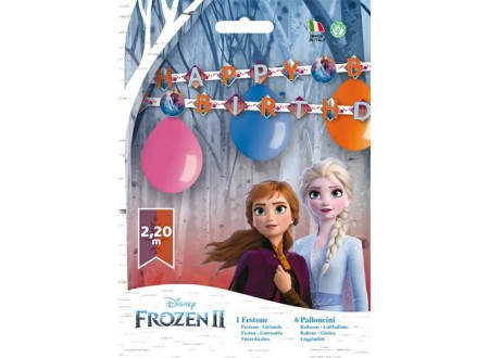 KIT FESTONE FROZEN II 6+1 PZ - 220 CM