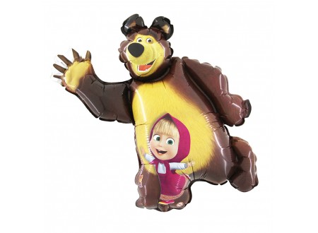 PALLONCINO MYLAR MASHA E ORSO - SUPERSHAPE - 1 PZ