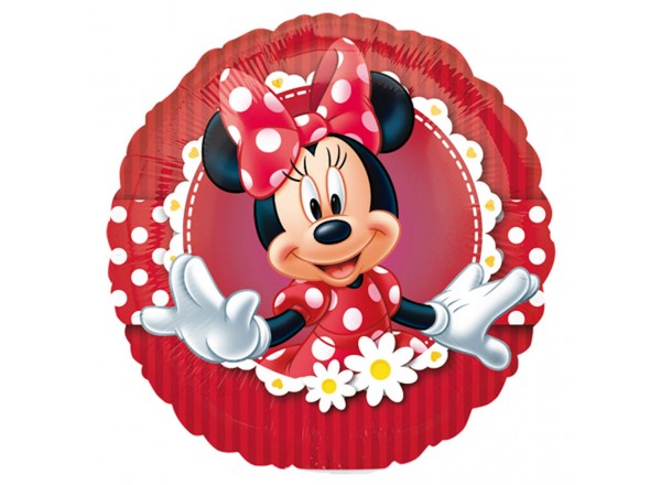 Palloncino Round 9" Mad About Minnie