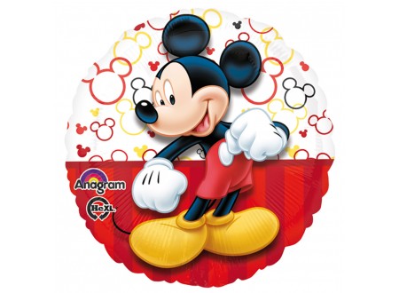 PALL.MICKEY MOUSE MYLAR TONDO - 45 CM