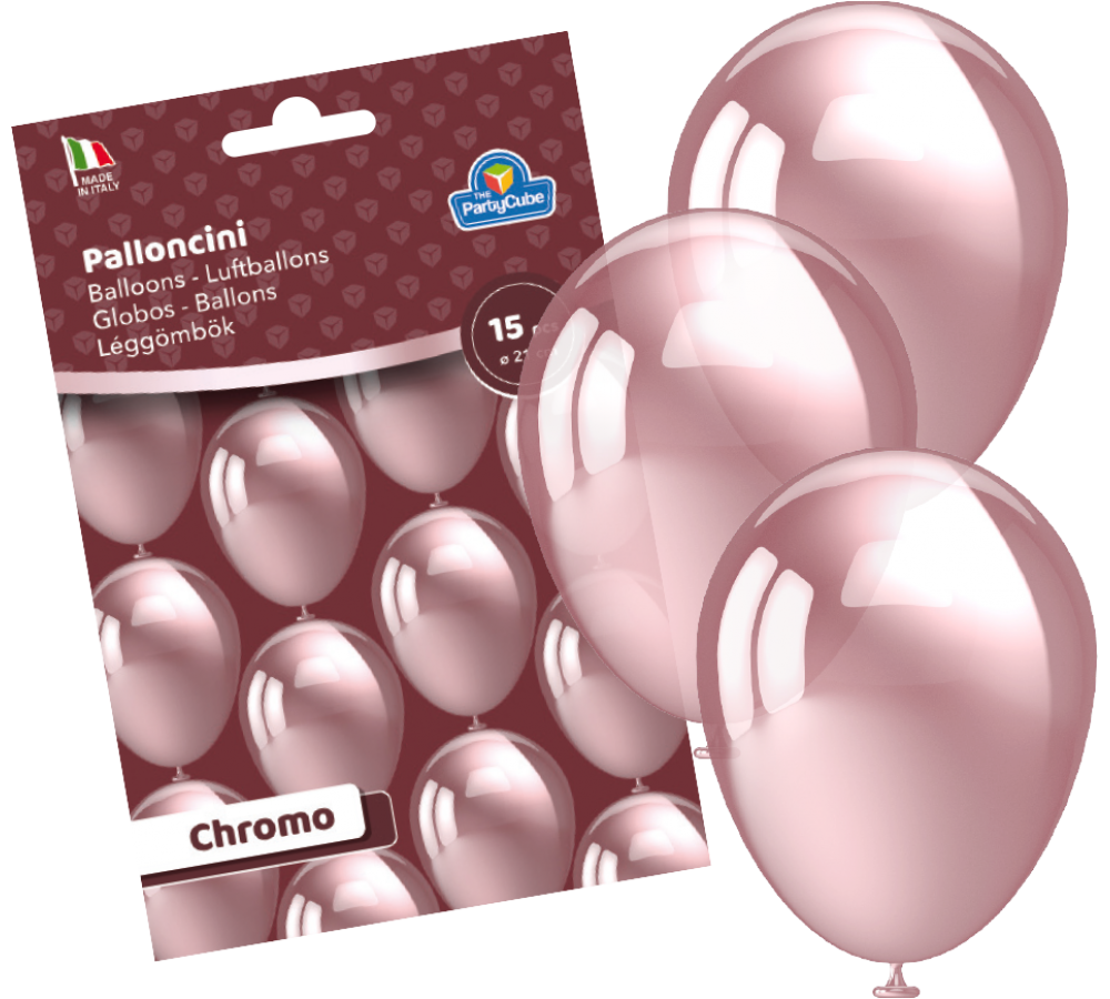 PALLONCINI STANDARD SMALL - CHROMO BORDEAUX - 15 PZ