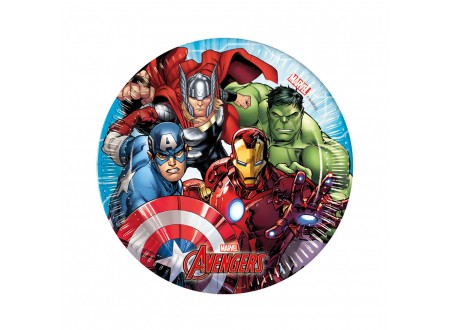 PIATTO AVENGERS 20 CM - 8 PZ