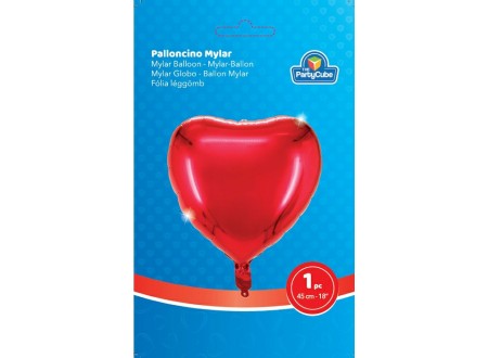 PALL. MYLAR CUORE ROSSO - 45 CM - 1 PZ