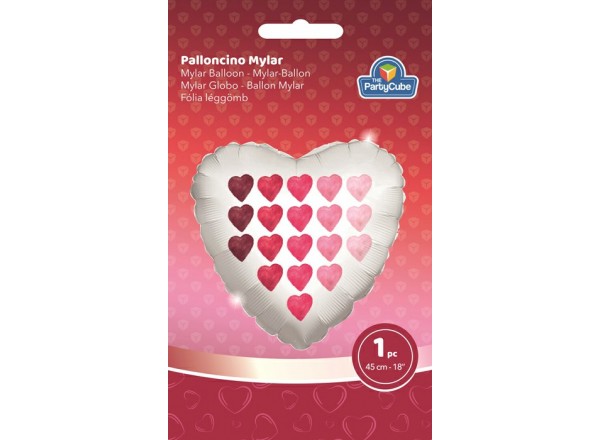 PALL. MYLAR CUORE LOVE CUORICINI - 45 CM - 1 PZ