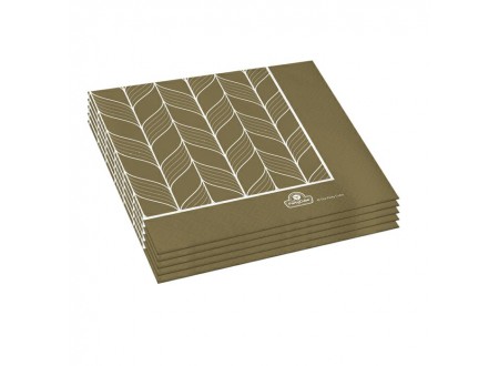 TOVAGLIOLI CHROMO ORO 33x33 CM - 20 PZ