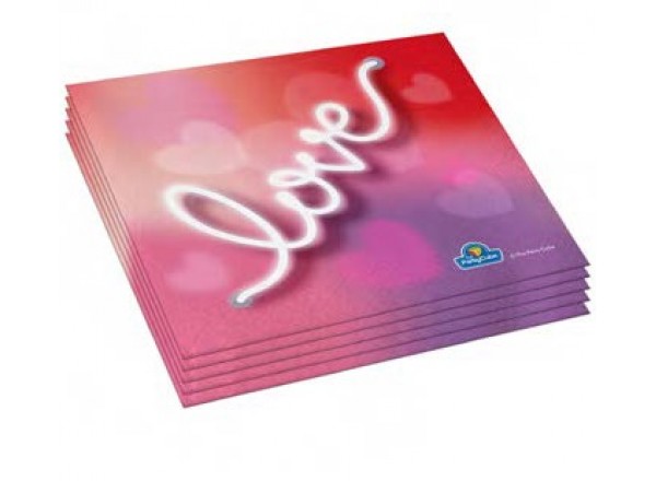 TOVAGLIOLI LOVE IS LOVE 33X33 CM - 20 PZ