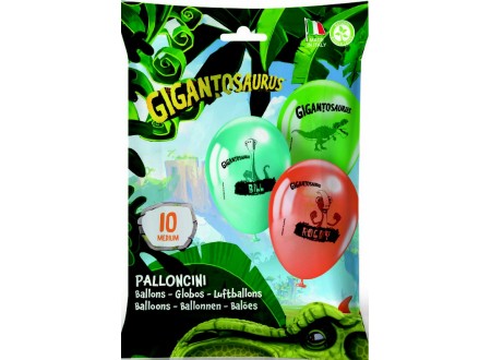 PALLONCINI GIGANTOSAURUS - 10 PZ