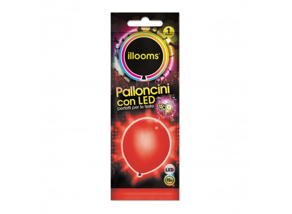 PALL. LED ILLOOMS - ROSSO - 1 PZ