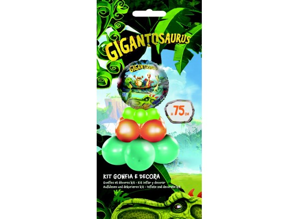 KIT GONFIA  E DECORA  GIGANTOSAURUS - 1 PZ