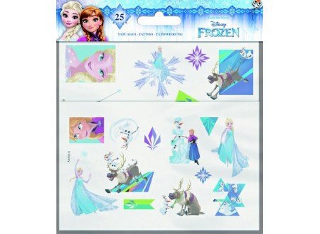 TATUAGGI FROZEN II - 25 DECORAZIONI - 1 PZ