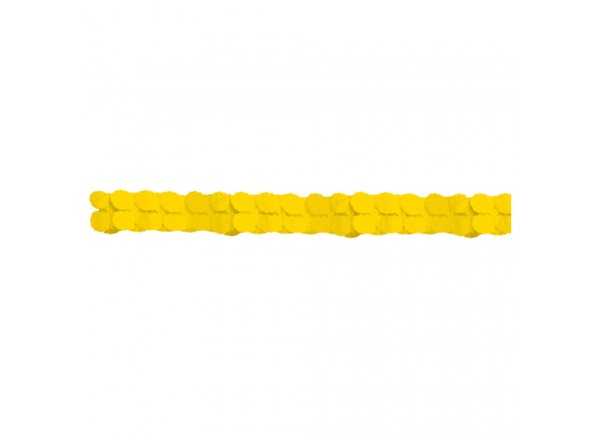 FESTONE GHIRLANDA CARTA GIALLO - 3,65 MT - 1 PZ