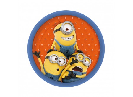 PIATTI MINIONS 18 CM - 8 PZ