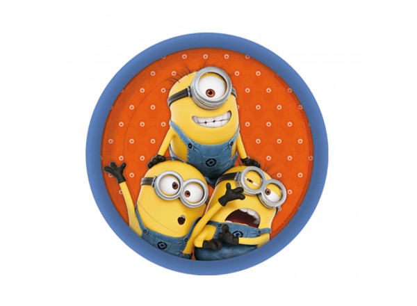 PIATTI MINIONS 18 CM - 8 PZ