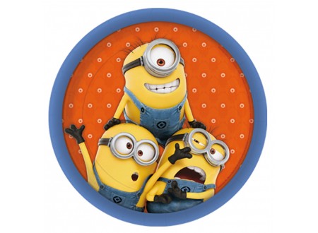 PIATTI MINIONS 23 CM - 8 PZ