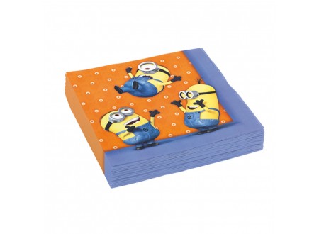 TOVAGLIOLI MINIONS 33x33 CM - 20 PZ