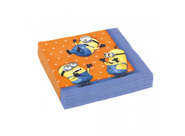 TOVAGLIOLI MINIONS 33x33 CM - 20 PZ