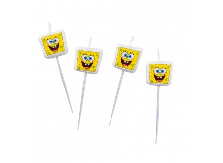 CANDELE SPONGEBOB - 4 PZ