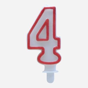 candela-bordo-rosso-numero-4