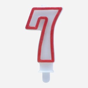 candela-bordo-rosso-numero-7